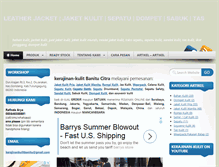 Tablet Screenshot of kerajinan-kulit.com